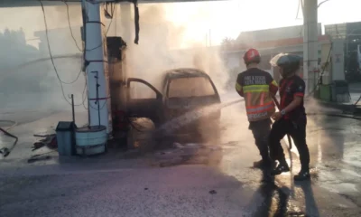 Mobil Terbakar saat Isi Pertalite di SPBU Cemplang Bogor, Satu Orang Luka