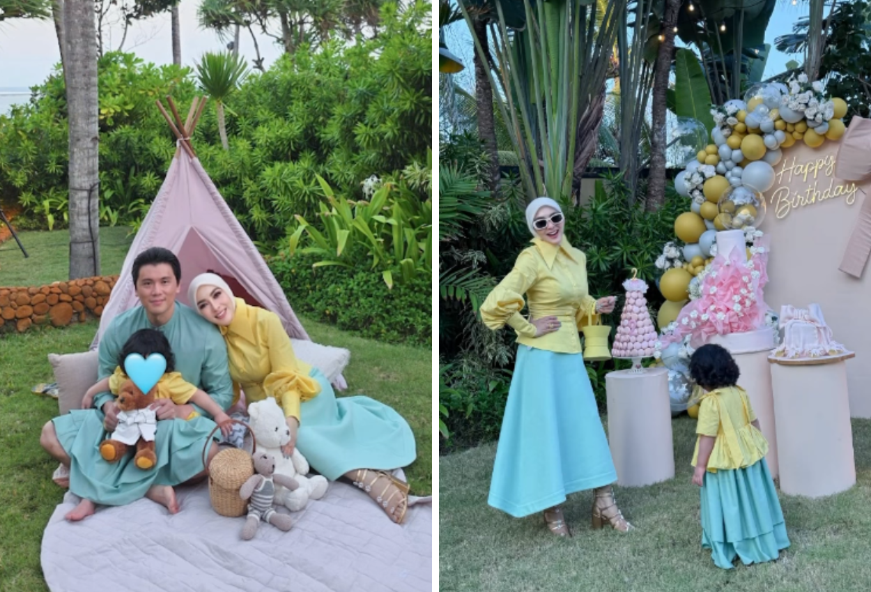 Momen Syahrini Rayakan Ultah bareng Anak di Bali, Outfitnya Bikin Salfok