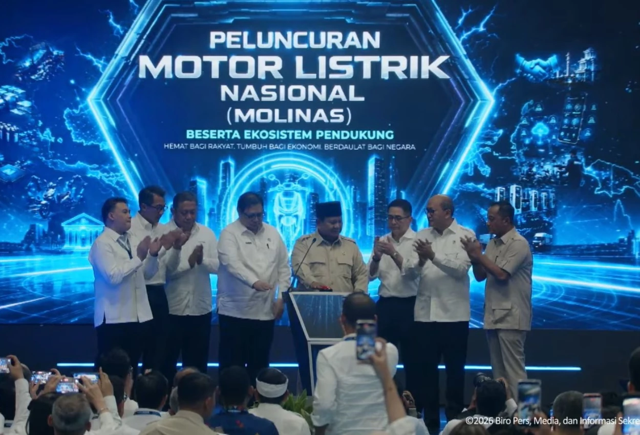 Prabowo Resmi Luncurkan Motor Listrik Nasional di Cikarang, Bisa Beli Tanpa DP