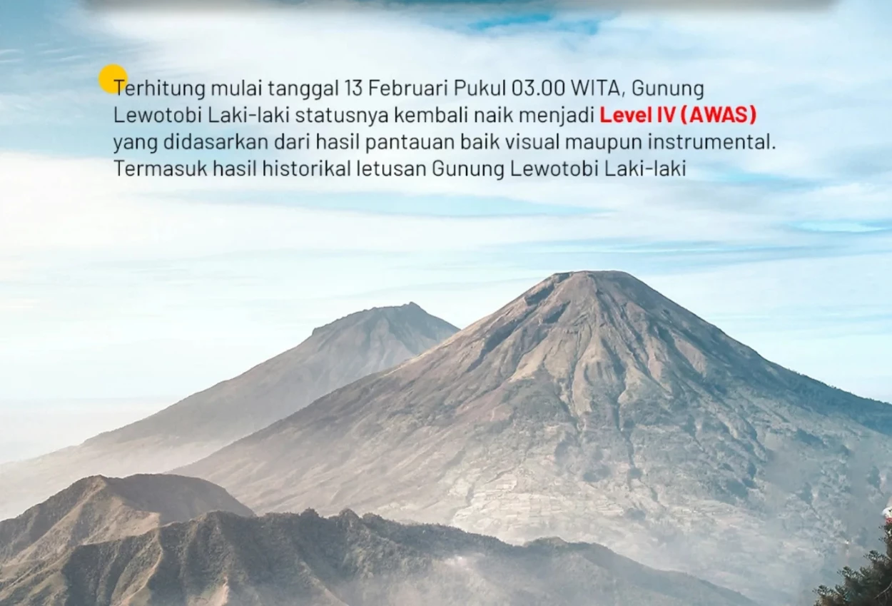 Tiga Gunung Erupsi Beruntun, Abu Vulkanik Capai 700 meter