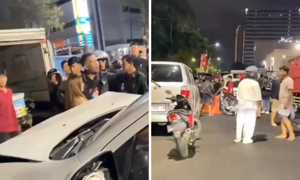 Wanita Mabuk Tabrak Dua Kendaraan di Surabaya, Sempat Marah Marah saat Diamankan Warga