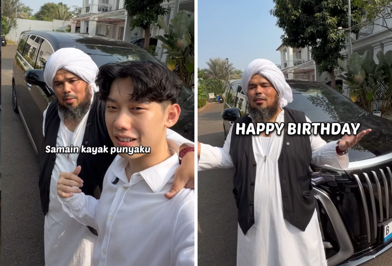 Willie Salim Beri Mobil Mewah untuk Ustaz Derry Selamat Ulang Tahun Guru Kesayangan