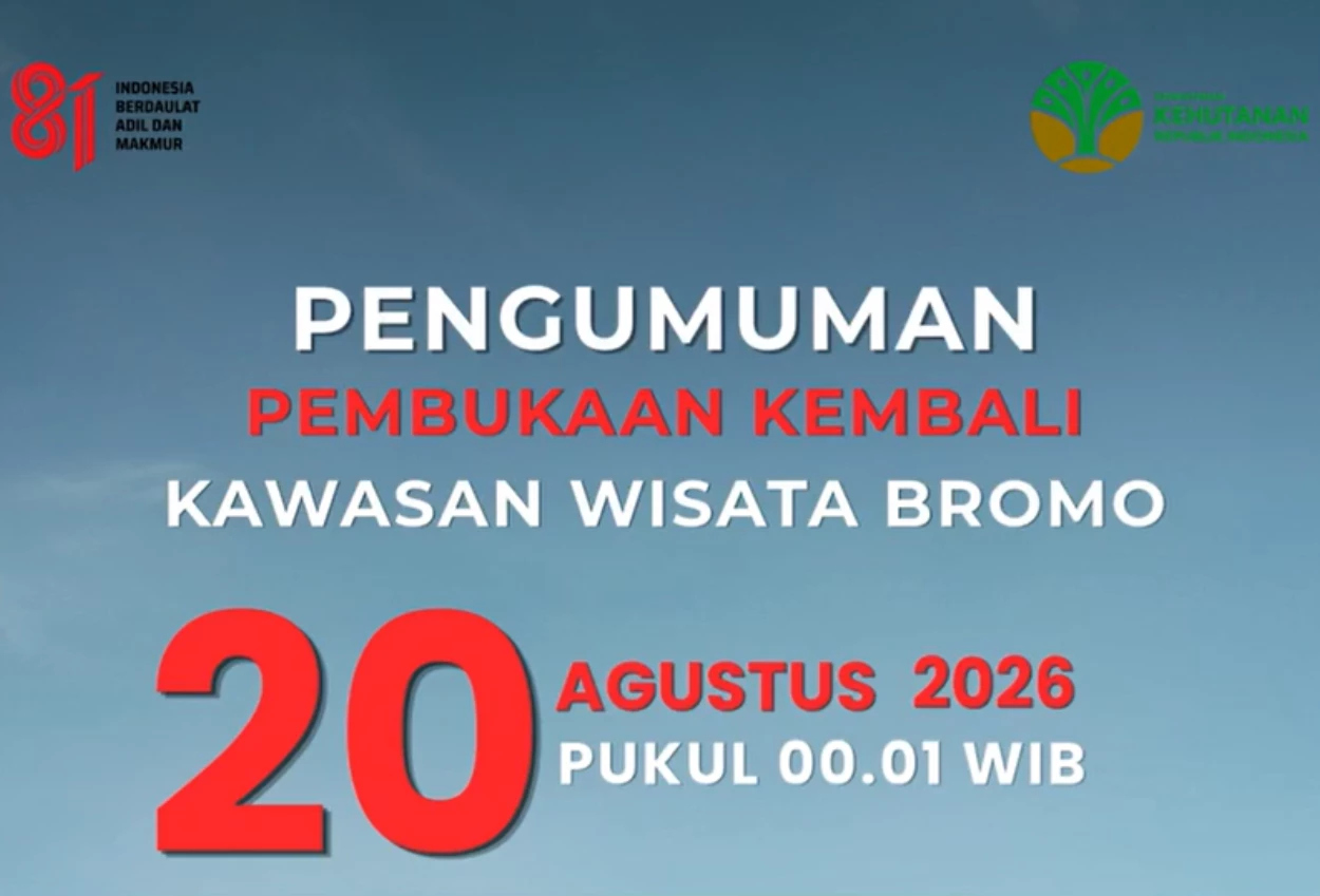 Wisata Bromo Kembali Dibuka Mulai 20 Agustus