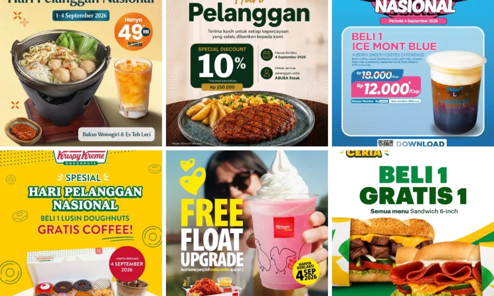 16 Promo Makanan dan Minuman Harpelnas
