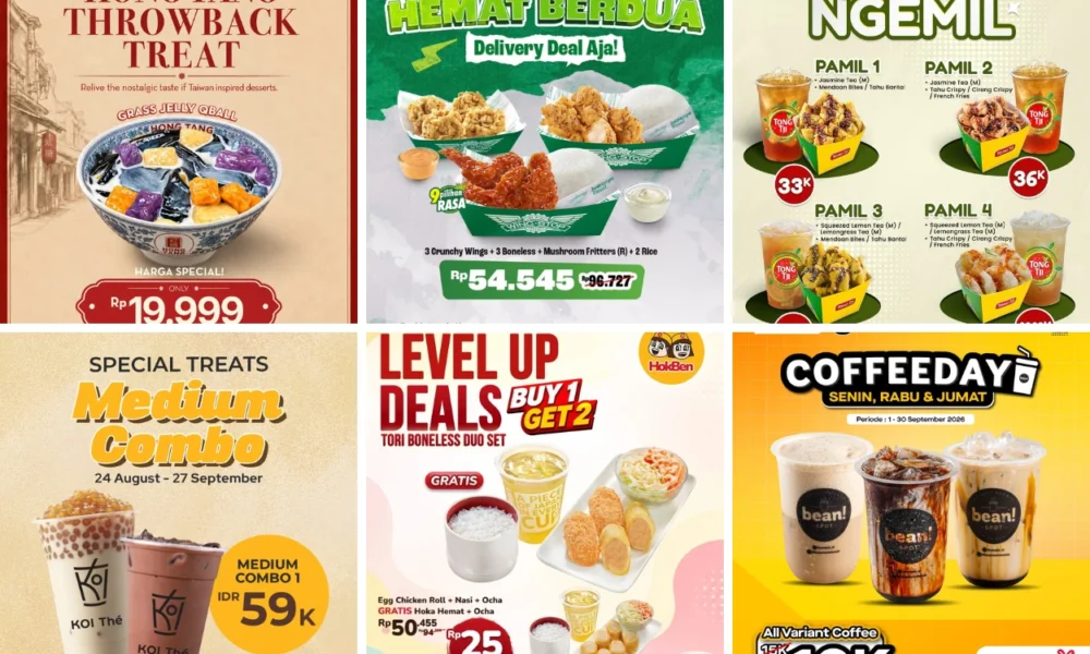 20 Promo Makanan dan Minuman September 2026, Ada Wingstop hingga Yakiniku Like