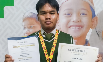 Abdul Azis, Anak Asuh Rumah Yatim Raih Medali Emas di Olimpiade Nasional Biologi