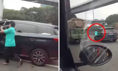 Cekcok, Sopir Taksi Terseret Mobil Listrik Sejauh 50 Meter di Tol Tomang