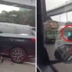 Cekcok, Sopir Taksi Terseret Mobil Listrik Sejauh 50 Meter di Tol Tomang