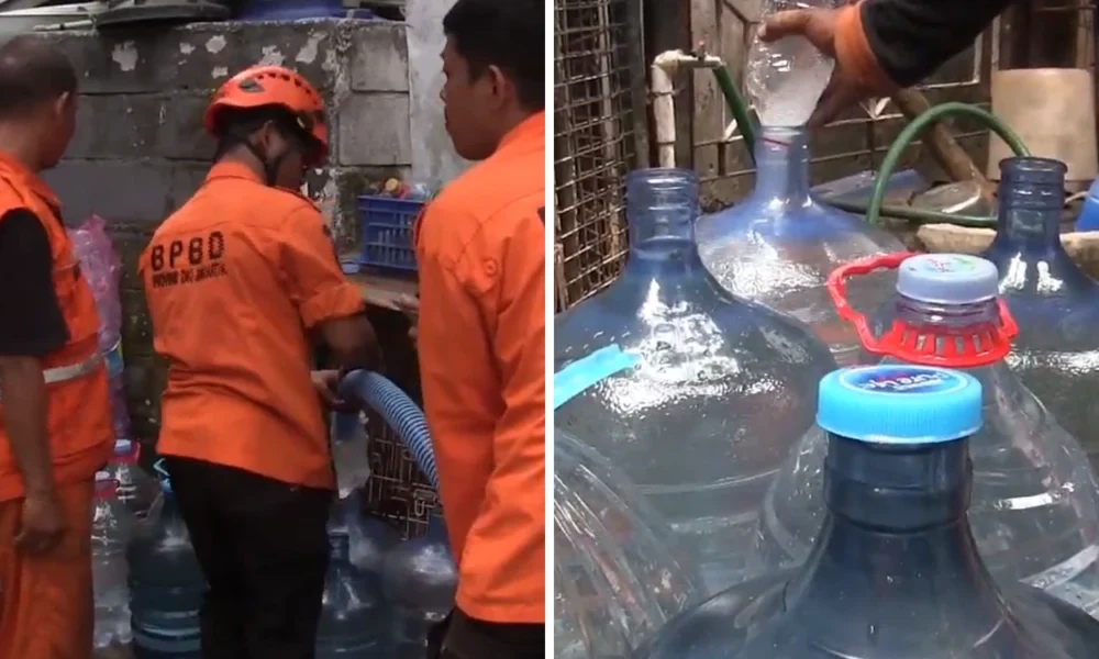 Dua Kelurahan di Cilandak Alami Kekeringan, Warga Antre Air Bersih