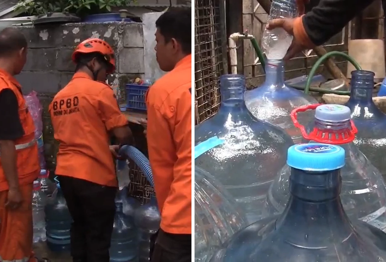 Dua Kelurahan di Cilandak Alami Kekeringan, Warga Antre Air Bersih