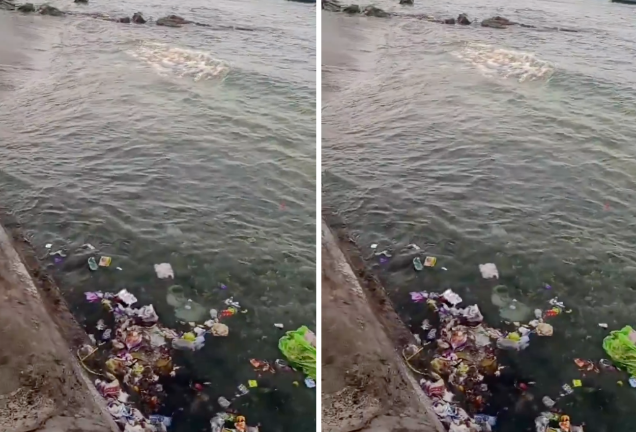 Viral! Warga Maluku Buang Sampah ke Laut, Sebut Sudah jadi Tradisi di Kampungnya