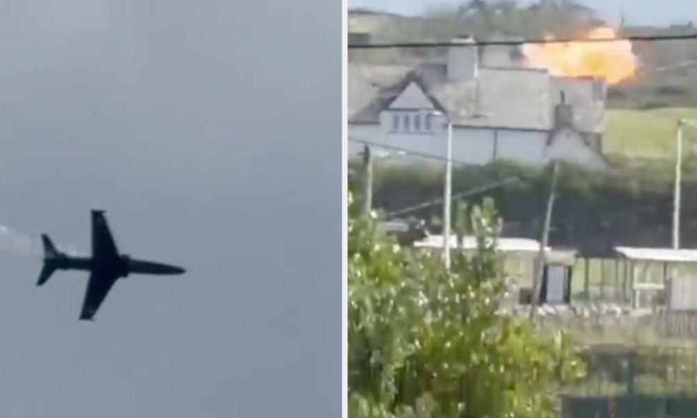 Jet Tempur Inggris Jatuh, Picu Ledakan di Pekarangan Rumah Warga