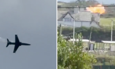 Jet Tempur Inggris Jatuh, Picu Ledakan di Pekarangan Rumah Warga