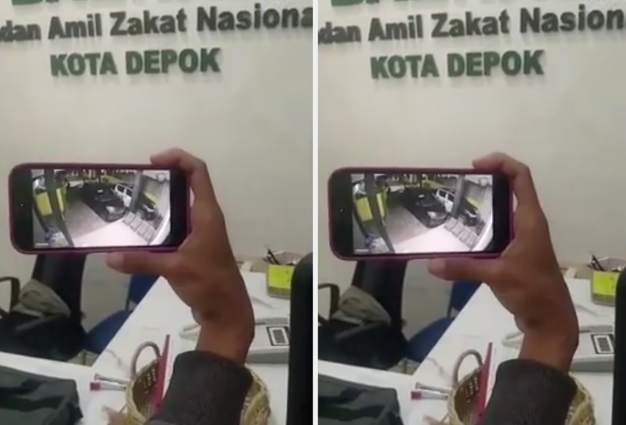 Kantor Baznaz Depok Dibobol Maling Sempat Ganti Baju 3 Kali
