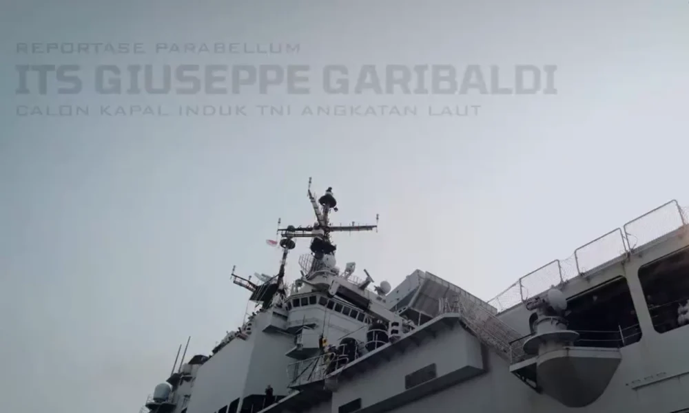 Kapal Giuseppe Garibaldi Resmi Berganti Nama Jadi KRI Sriwijaya