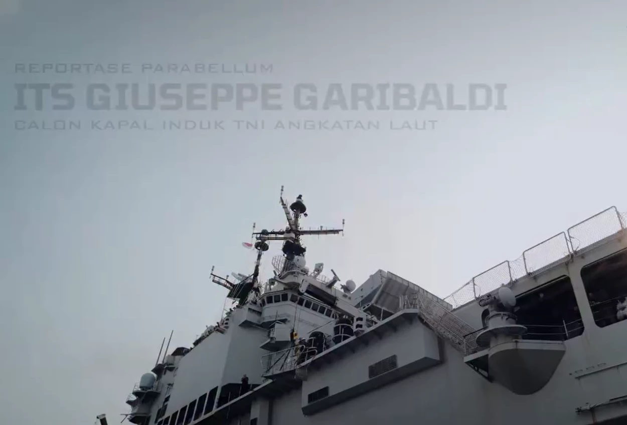 Kapal Giuseppe Garibaldi Resmi Berganti Nama Jadi KRI Sriwijaya