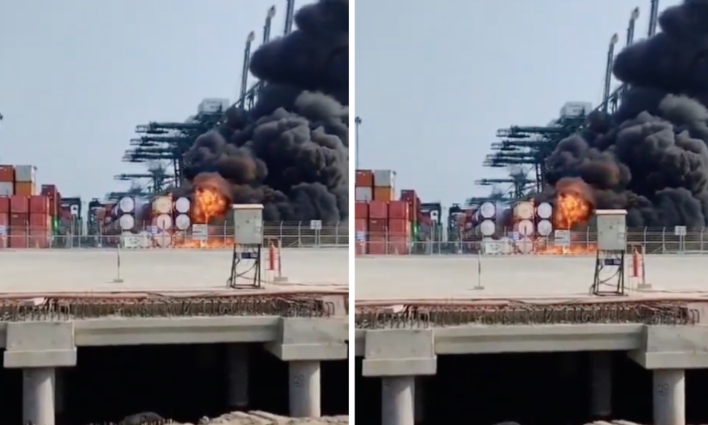 Kebakaran Kontainer Berisi Bahan Berbahaya di Pelabuhan Tanjung Priok