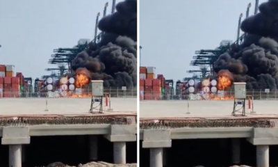 Kebakaran Kontainer Berisi Bahan Berbahaya di Pelabuhan Tanjung Priok
