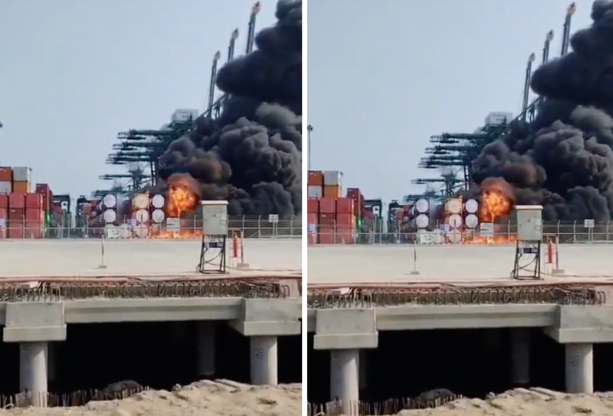 Kebakaran Kontainer Berisi Bahan Berbahaya di Pelabuhan Tanjung Priok