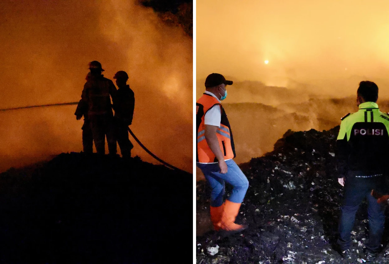 Kebakaran Lahan di Seberang TPA Galuga Bogor, Akses ke Titik Api jadi Kendala Pemadaman