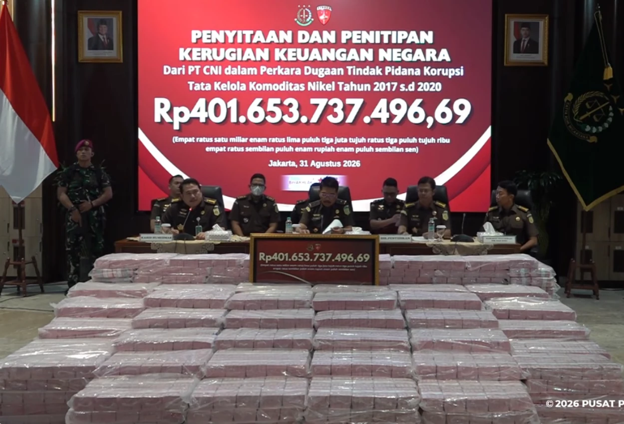 Kejagung Sita Uang Rp401 Miliar dari Hasil Korupsi Tata Kelola Nikel