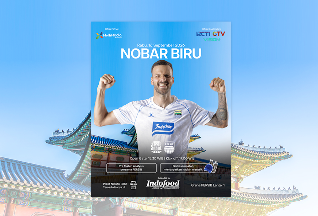 Lokasi Nobar Persib vs FC Seoul Sore Ini ACL Two 2026:2027