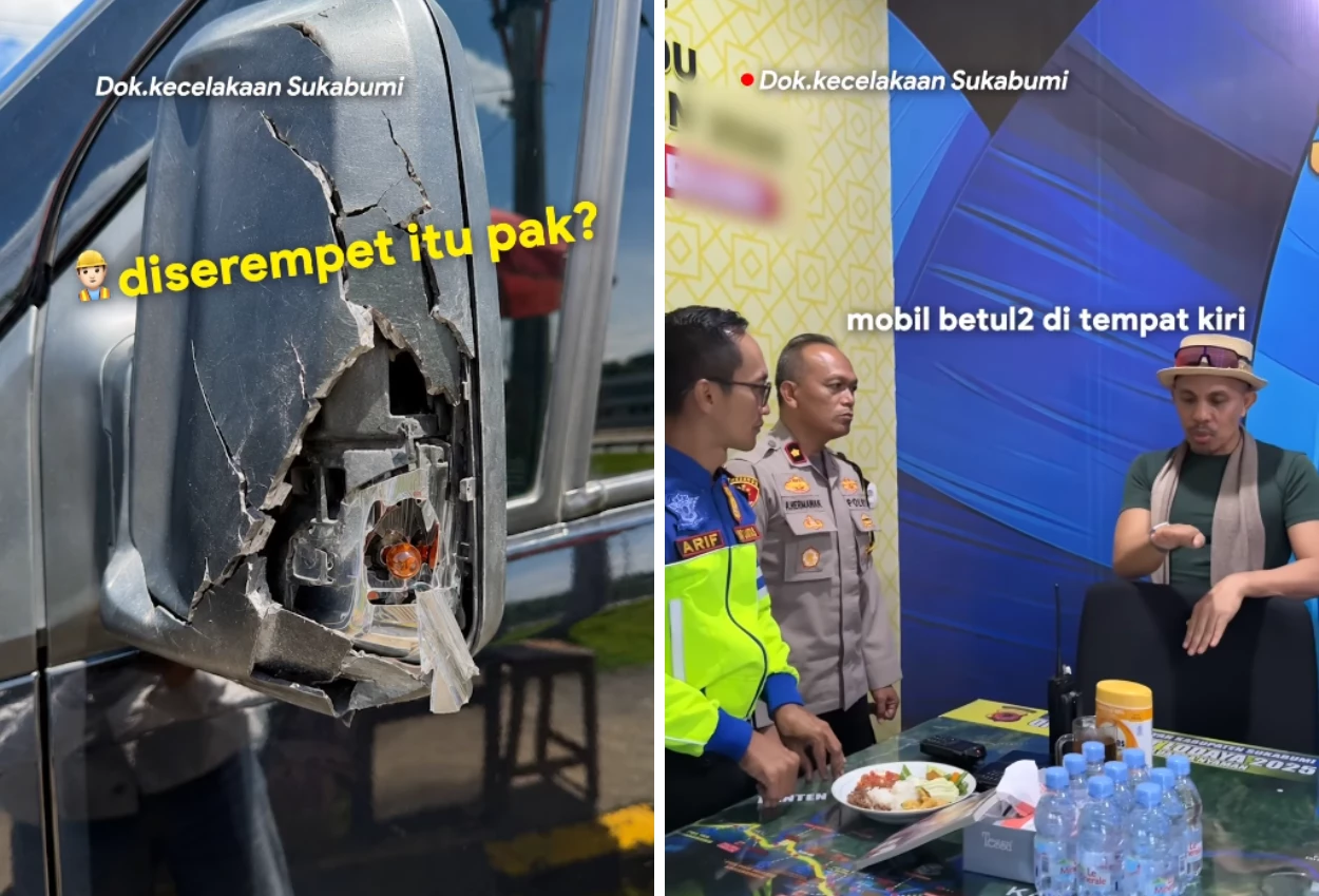 Mobil Gen Halilintar Diserempet Angkot, Pelaku Kabur