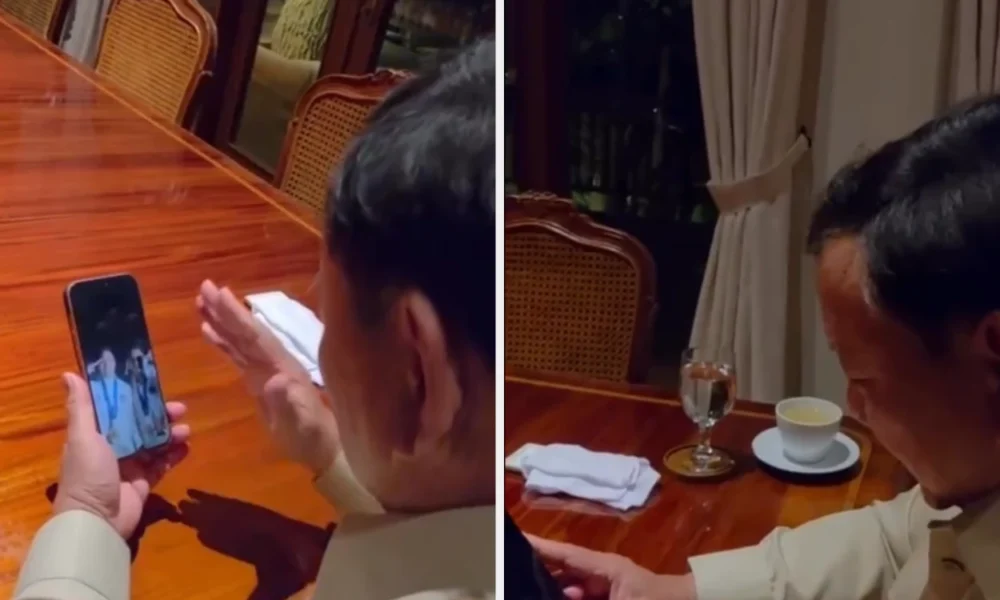 Momen Prabowo Video Call Apresiasi Atlet Badminton usai Raih Medali Emas