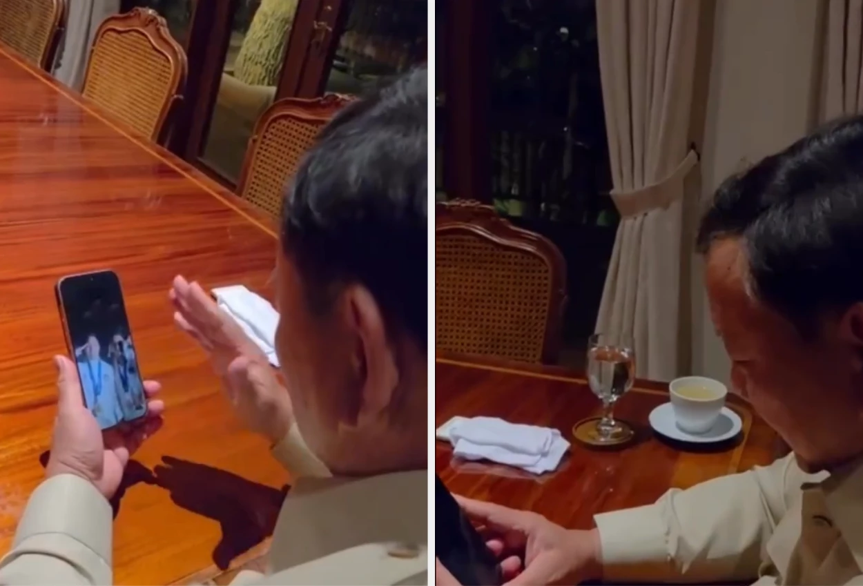 Momen Prabowo Video Call Apresiasi Atlet Badminton usai Raih Medali Emas