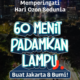 Peringati Hari Ozon Sedunia, Lampu Jakarta Padam 60 Menit