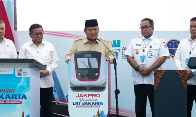 Prabowo Resmikan LRT Kelapa Gading Manggarai, Tarif Rp8 Berlaku Mulai 17 September