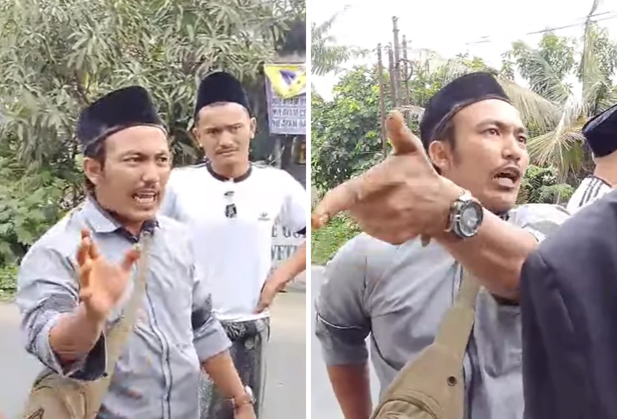 Pria yang Viral Bawa Sajam Geruduk Jemaat Gereja di Tangerang Berakhir Minta Maaf