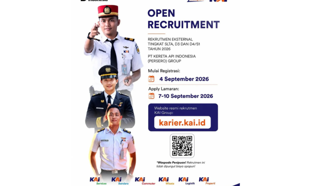 Rekrutmen KAI Dibuka Sampai Kapan Simak Jadwalnya di Sini