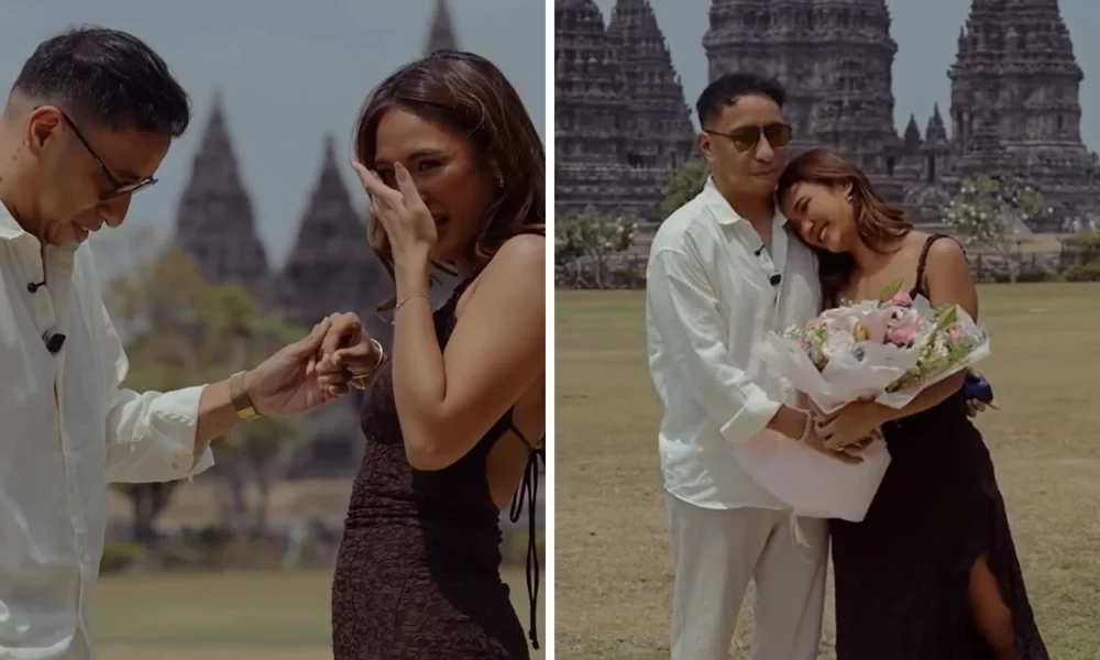 So Sweet! Marion Jola Dilamar Kekasih di Candi Prambanan