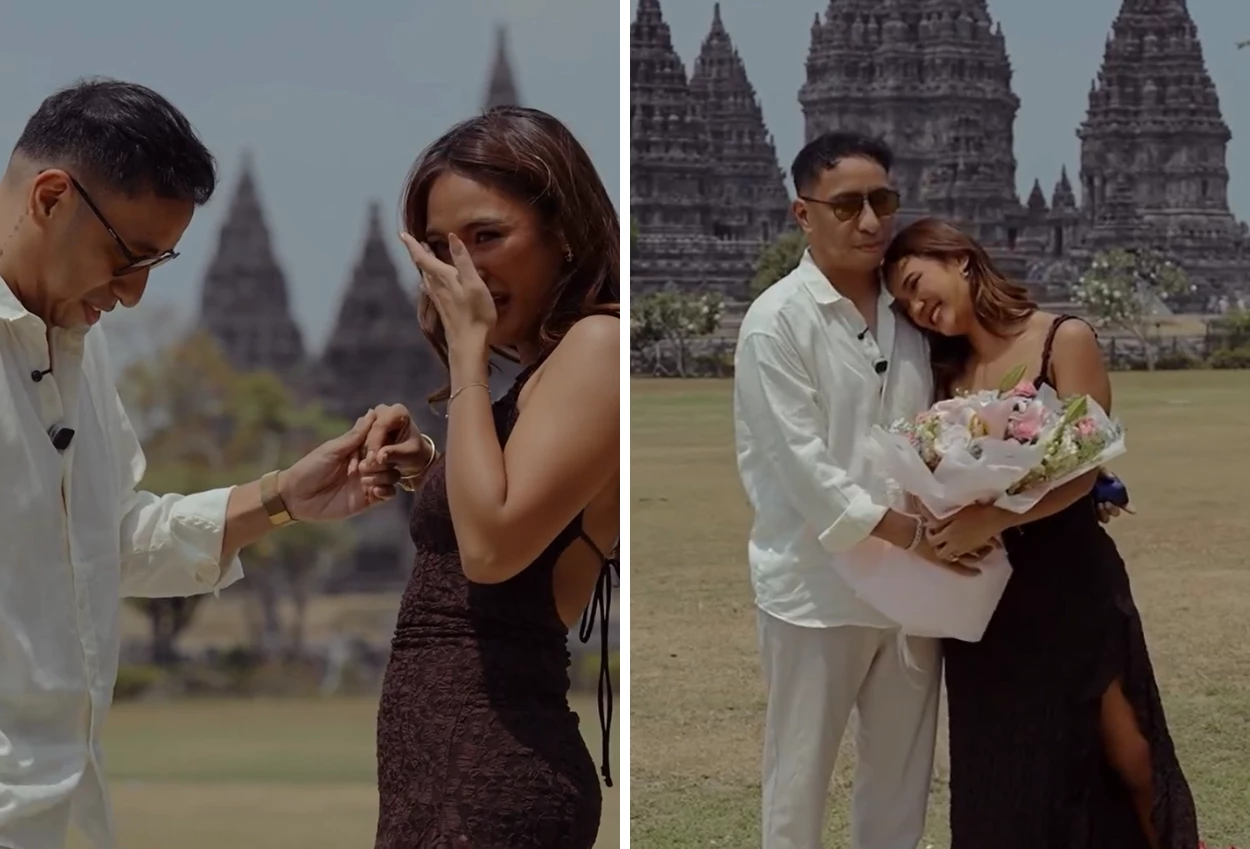 So Sweet! Marion Jola Dilamar Kekasih di Candi Prambanan