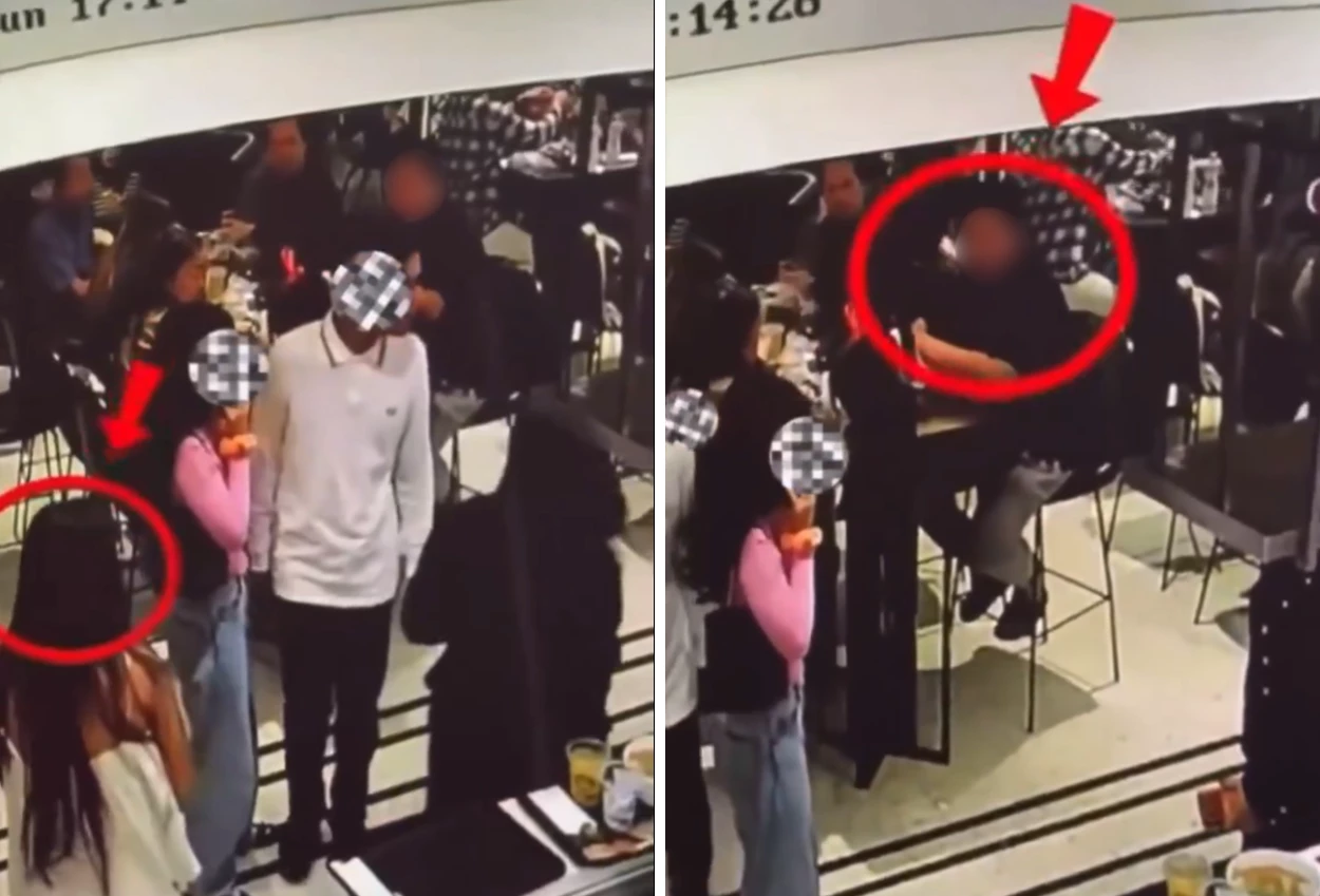 Terekam CCTV, Pria Tiba Tiba Tendang Perempuan yang sedang Antre Makanan di Mal Jakpus