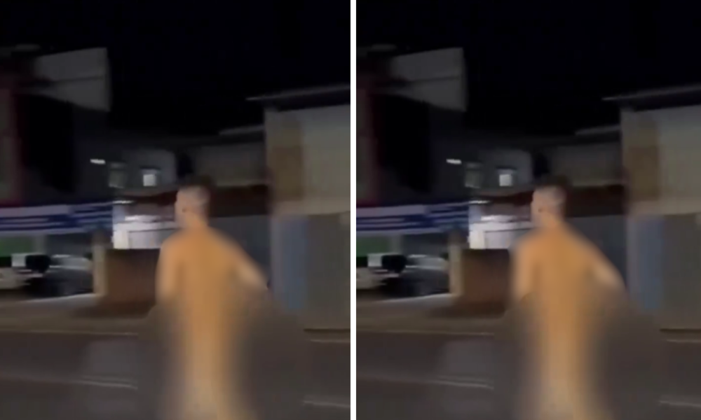 Viral! Pria Lari Tanpa Busana di Lubuklinggau, Diduga Stress Berat
