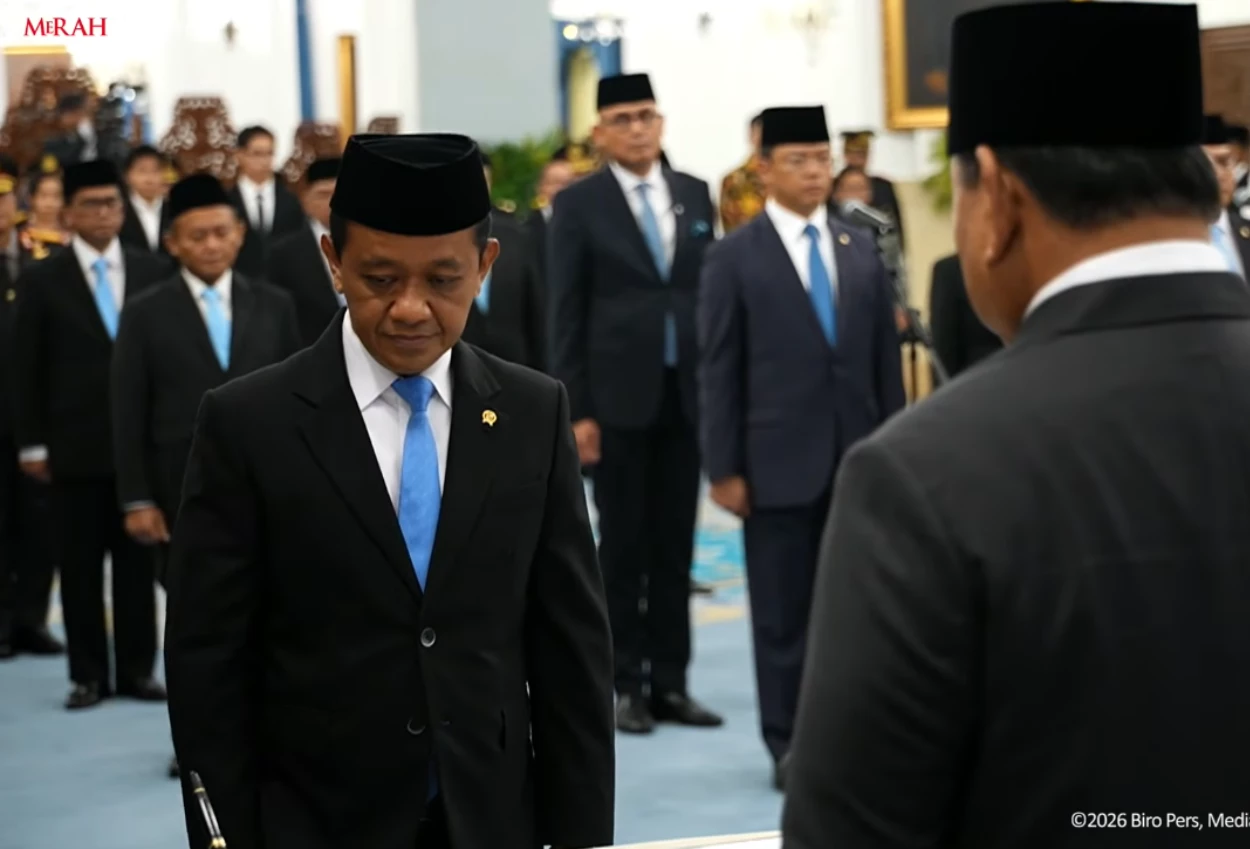 Bahlil Resmi Dilantik jadi Menko Hilirisasi dan Energi Rangkap Menteri ESDM