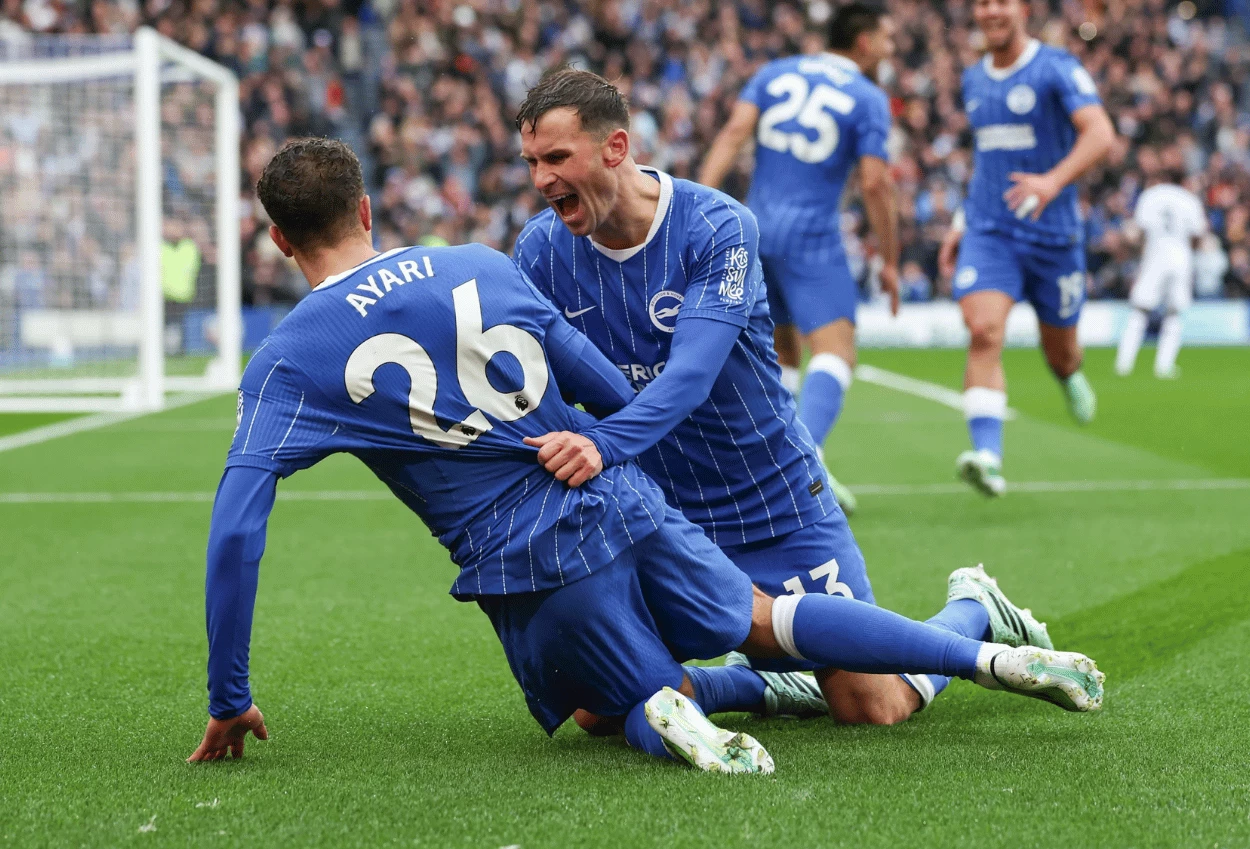 Brighton vs Crystal Palace 5 0 Diego Gomez Cetak Gol Spektakuler dari Tengah Lapangan