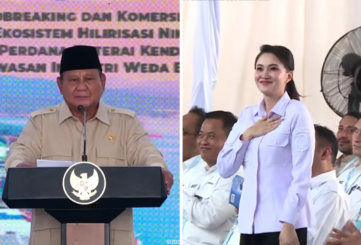 Canda Prabowo saat Sherly Tjoanda Disambut Tepuk Tangan Meriah Pemilu Masih Lama
