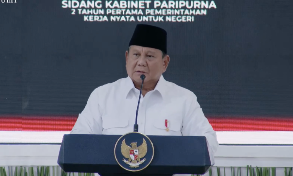Dua Tahun Kepemimpinan, Prabowo Pimpin Sidang Kabinet Paripurna di Istana Kepresidenan