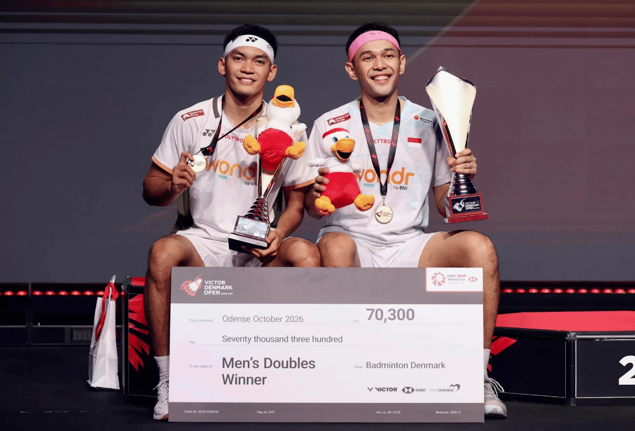 FajarFikri Juara Denmark Open 2026 usai Tumbangkan Ganda Malaysia