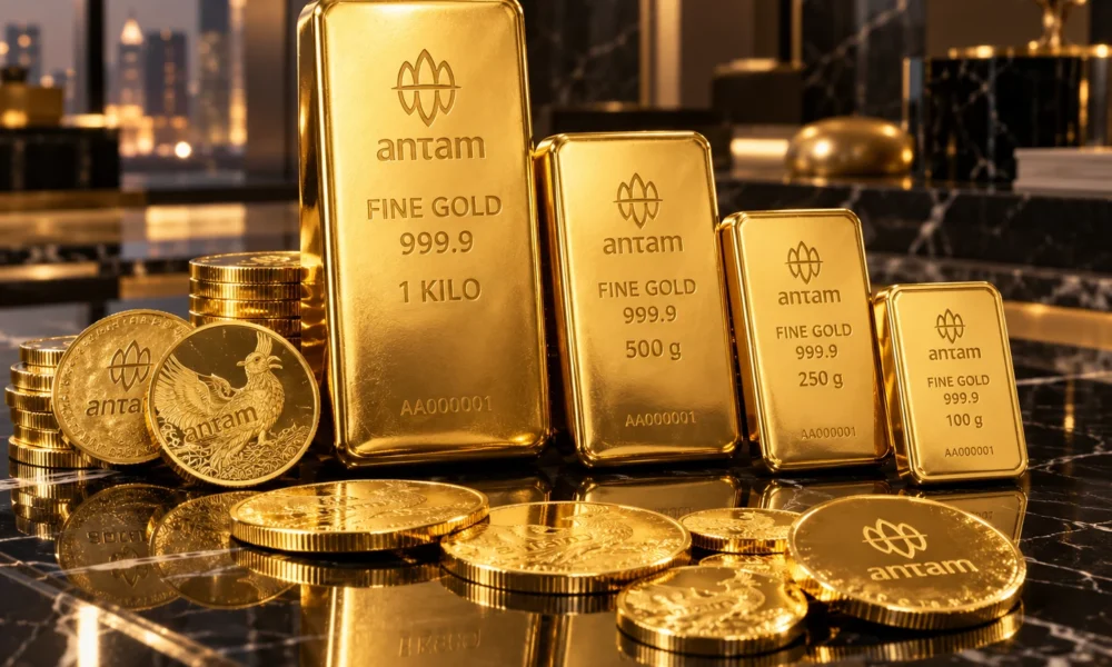 Harga Emas Antam Hari Ini 8 Oktober 2026 Ambruk Lagi Rp15.000 per Gram