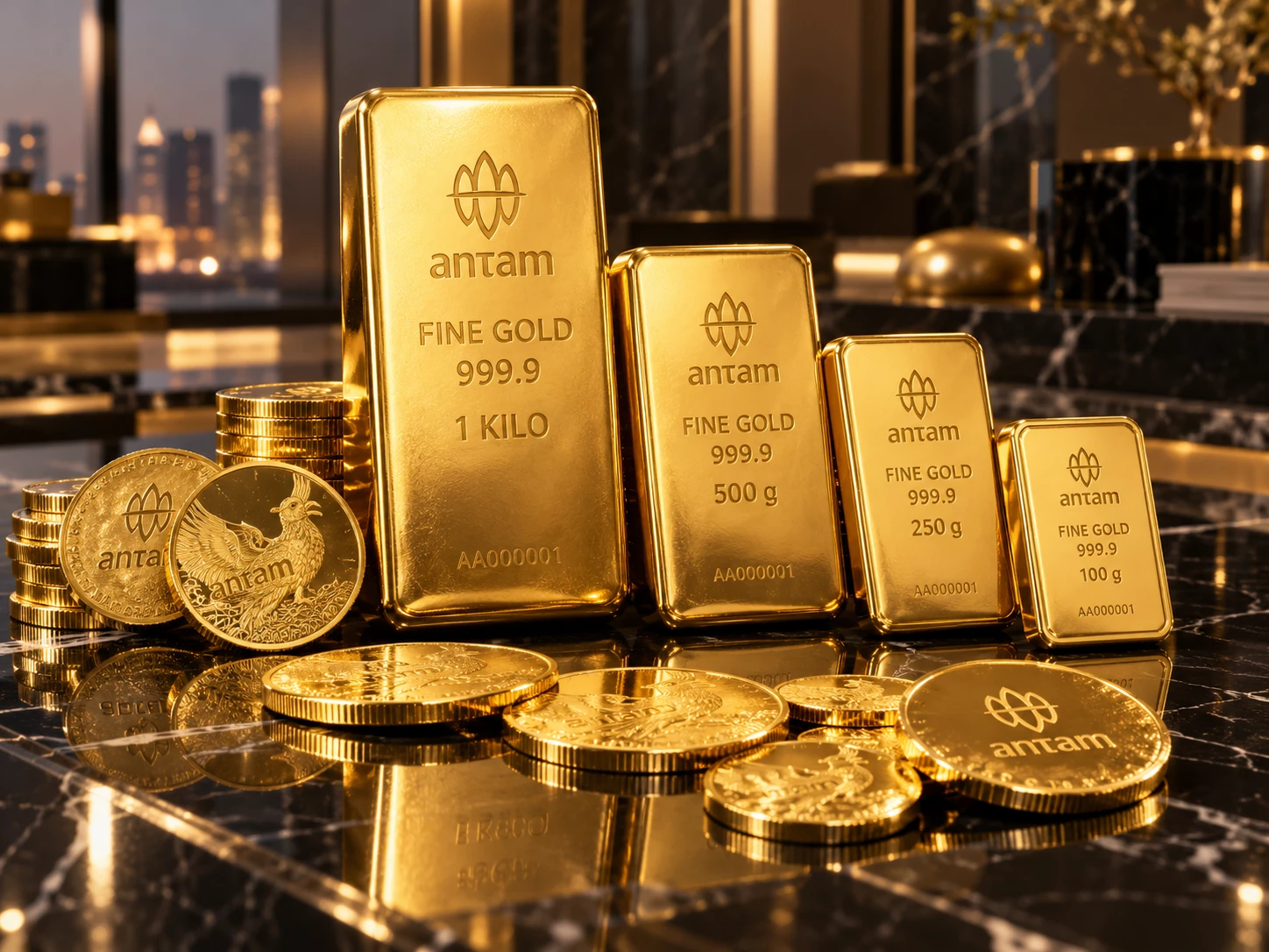 Harga Emas Antam Hari Ini 8 Oktober 2026 Ambruk Lagi Rp15.000 per Gram
