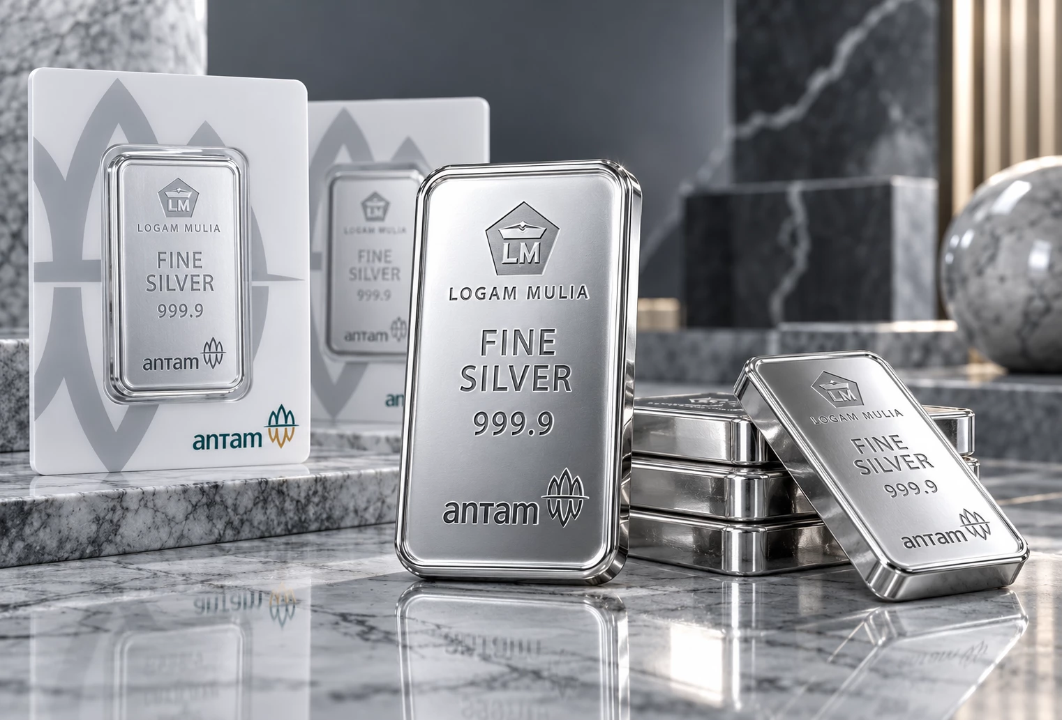 Harga Perak Antam Hari Ini 23 Oktober 2026 Turun Tajam ke Rp36.900 per Gram