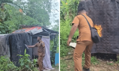 Kadus di Deli Serdang Bakar Sendiri Barak Diduga Markas Narkoba