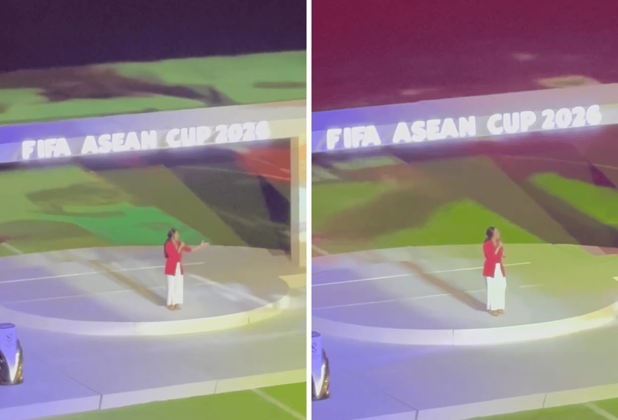 Momen Anggun C Sasmi Terharu saat Nyanyikan Lagu Tanah Airku usai Indonesia jadi Juara FIFA ASEAN Cup