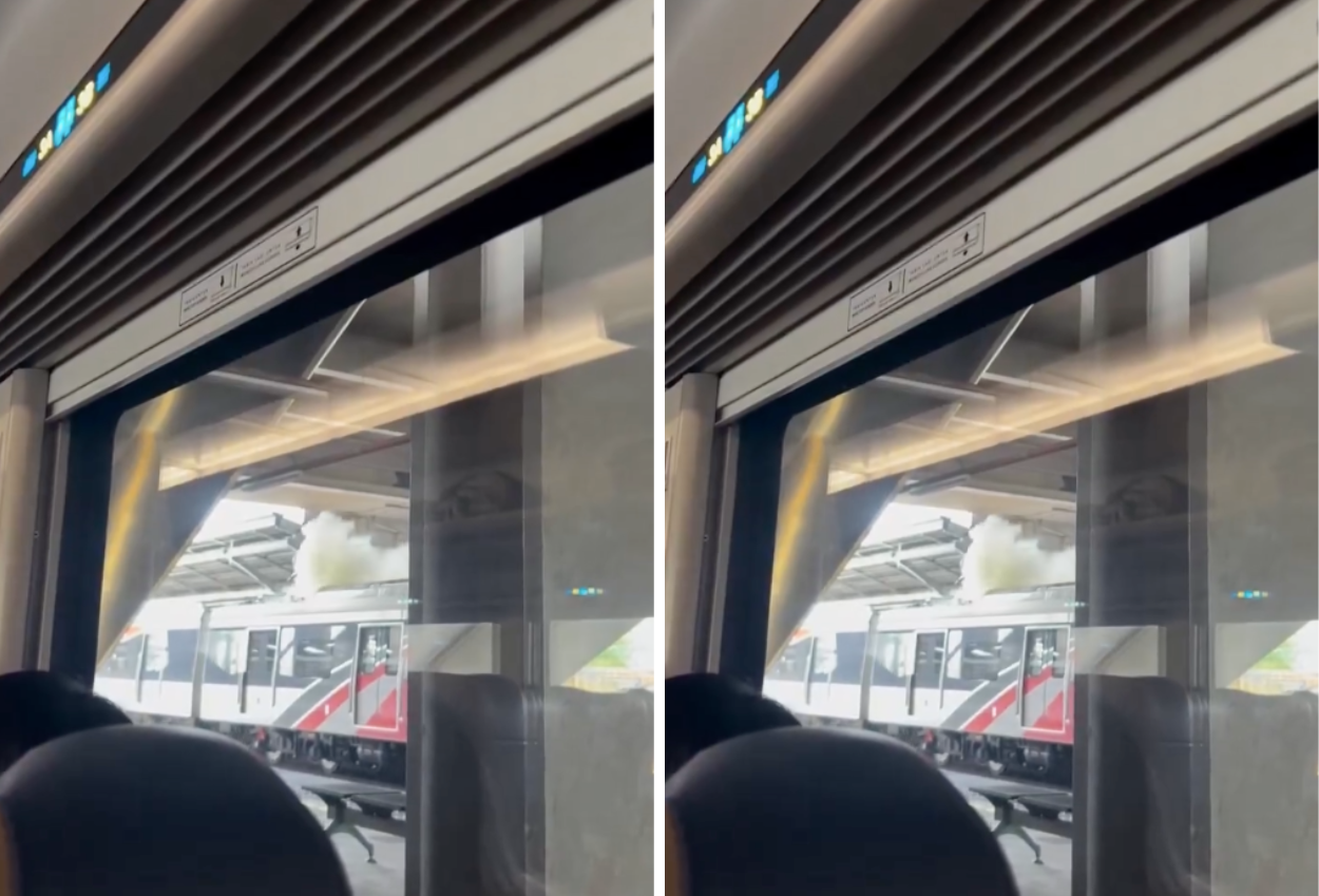 Penumpang Panik, Asap Keluar dari KRL di Stasiun Cikarang