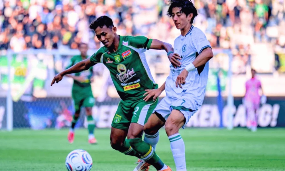 Persebaya vs PSS 2 2 Gol Injury Time Miguel Pereira Buyarkan Kemenangan Sleman