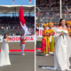 Pesona Agnez Mo saat Tampil Nyanyikan Indonesia Raya di MotoGP Mandalika